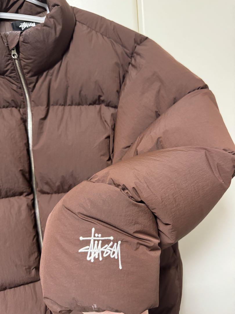 Stussy ダウンジャケット Sサイズ ブラウン