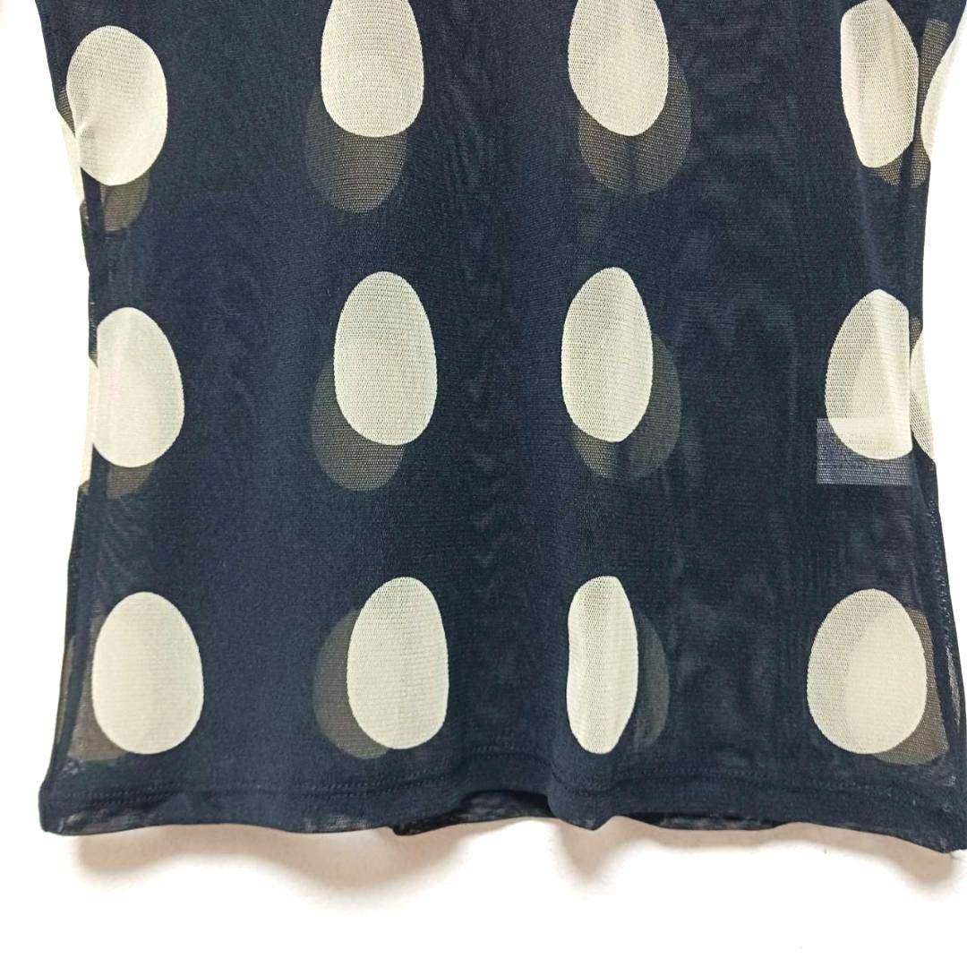 希少品 ISSEY　MIYAKE　PeRMANeNTeくしゅくしゅシアートップス 美品】 ISSEY MIYAKE イッセイミヤケ メッシュ シアー トップスM