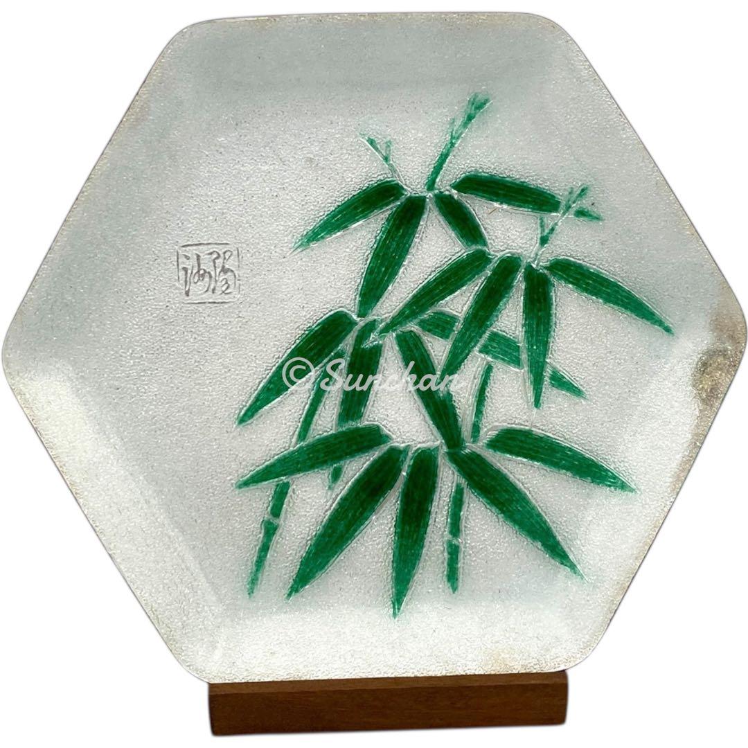 七宝焼 六角皿五枚セット