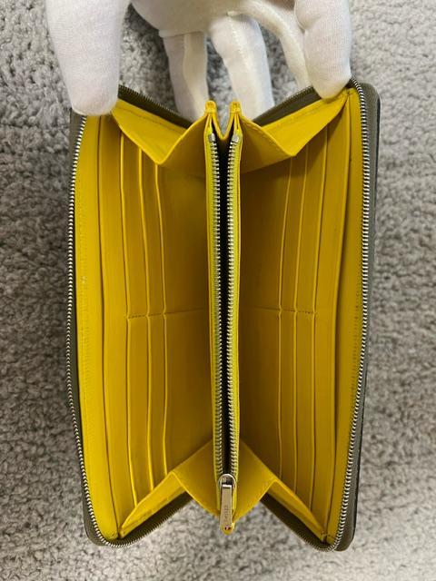 CELINE　セリーヌ　ラウンド　長財布　レザー　グレー