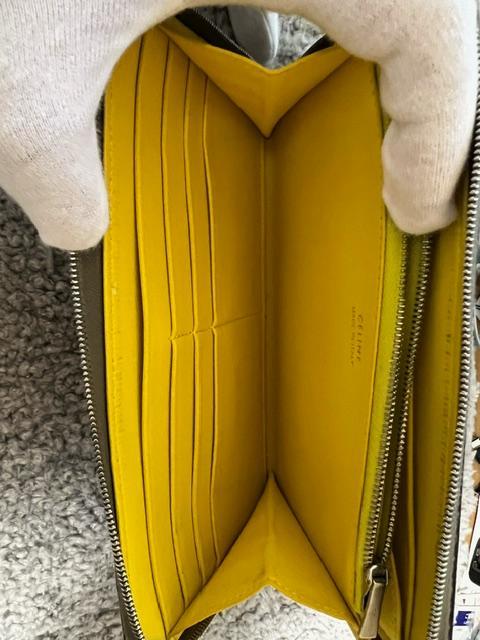 CELINE　セリーヌ　ラウンド　長財布　レザー　グレー