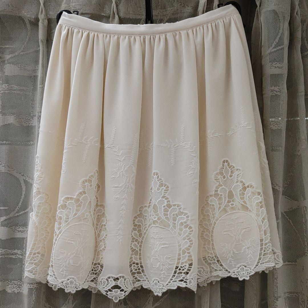 ♥️MISCH MASCH♥️レーススカート♥️白♥️