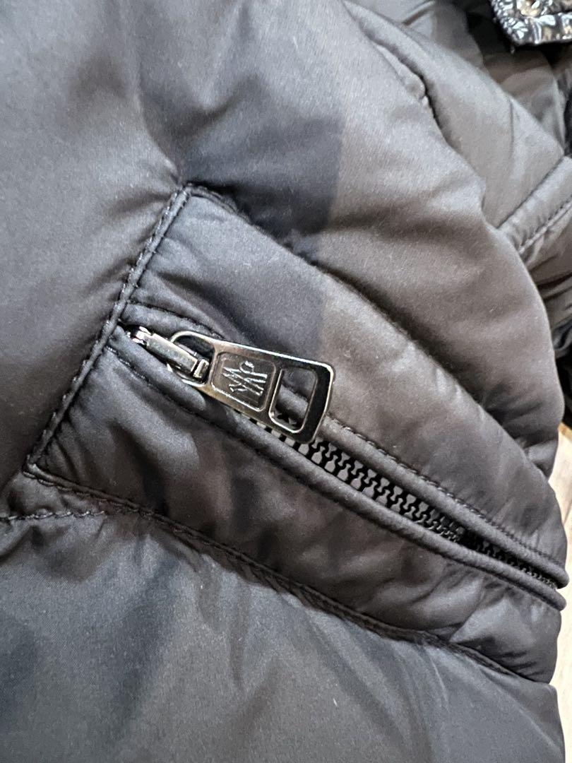 MONCLER ブランソン超希少艶消しブラックフード付きダウンジャケットサイズ0