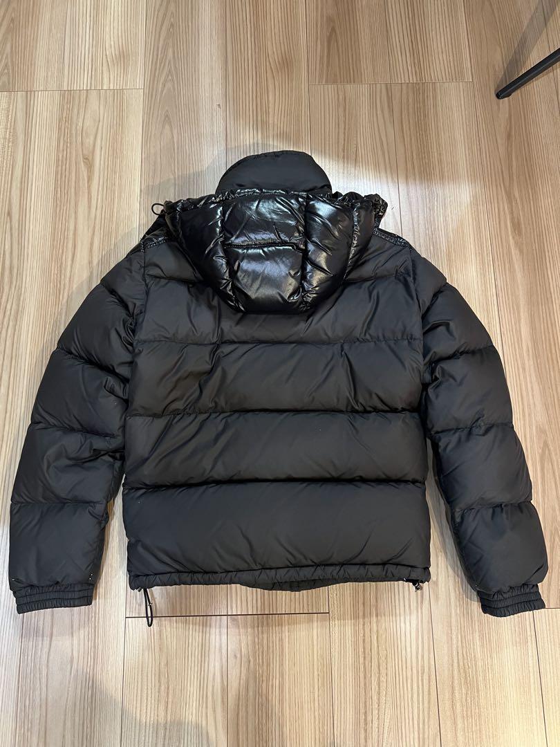 MONCLER ブランソン超希少艶消しブラックフード付きダウンジャケットサイズ0