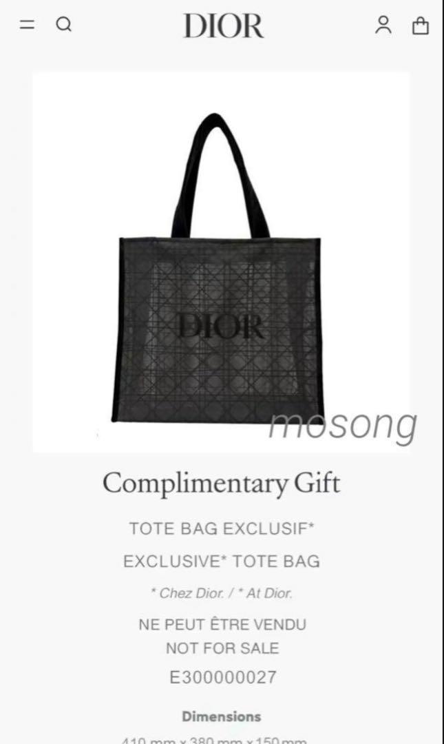 SALE❣️新品限定DIOR ディオール メッシュ　トートバッグ　正規ノベルティ