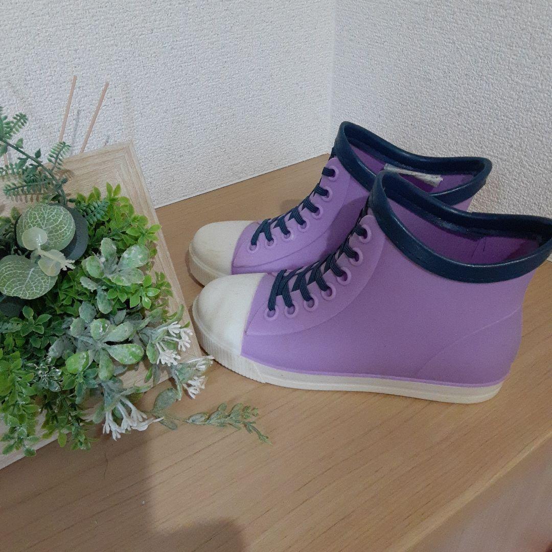 ハイカットスニーカー風レインブーツ 20センチ