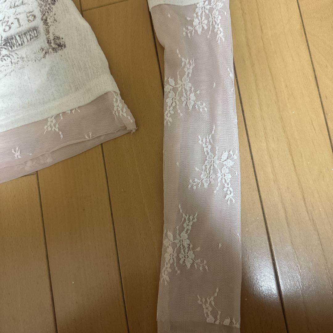 SCULPTOR triple lace layered tee トップス