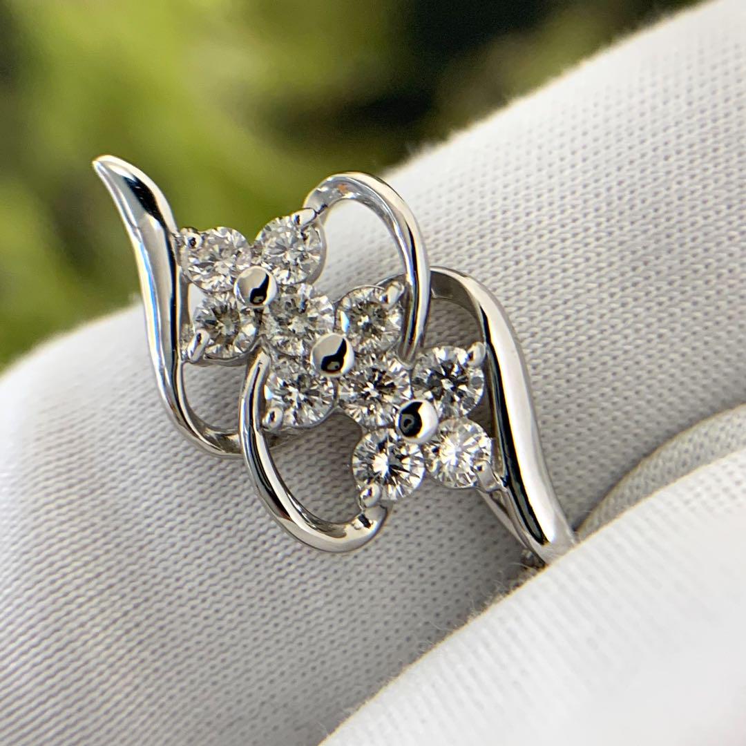 新品】PT900/PT850 ダイヤモンド ネックレス 0.30CT