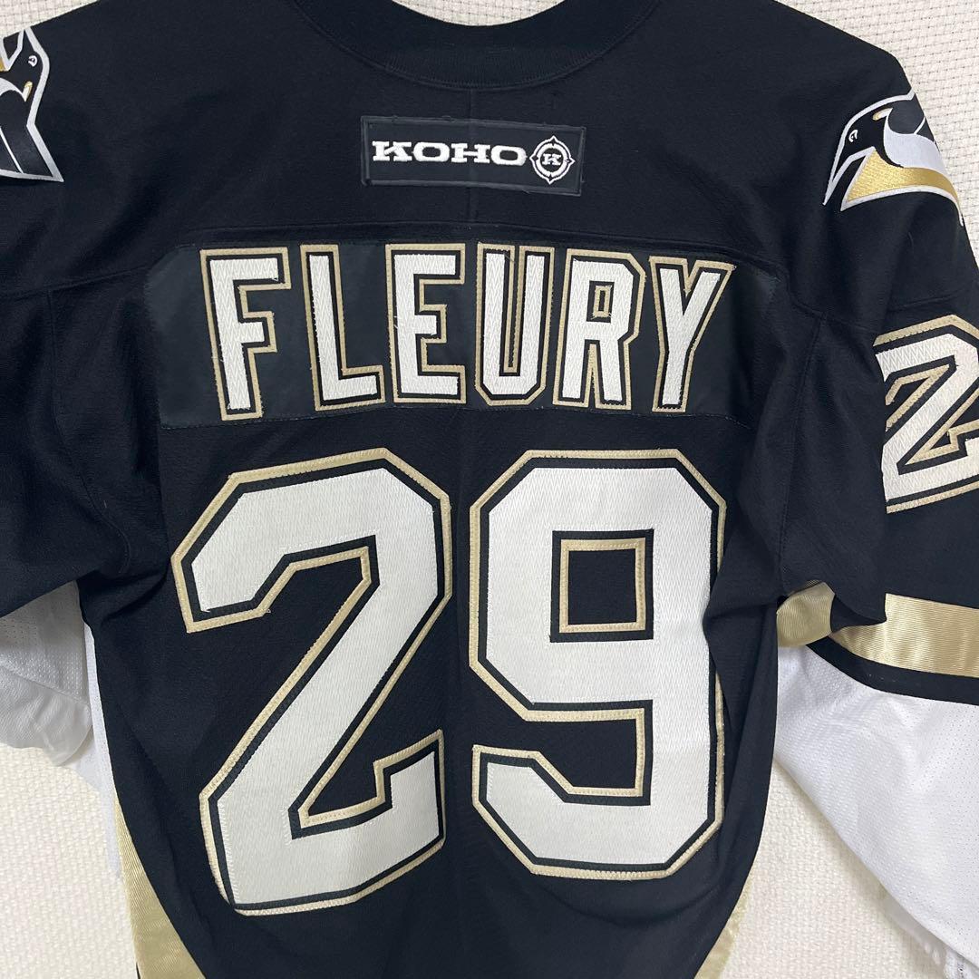 通販安心 KOHO NHLピッツバーグペンギンズ ホッケーシャツ #29 FLEURY