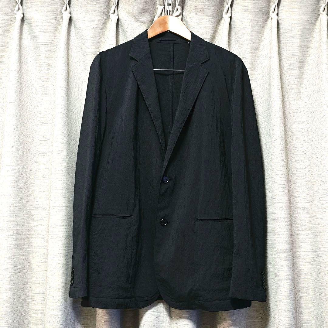 【未近：Theory】高機能シアサッカー ジャケット「L：ブラック」 未近：Theory】高機能シアサッカー ジャケット「L：ブラック」