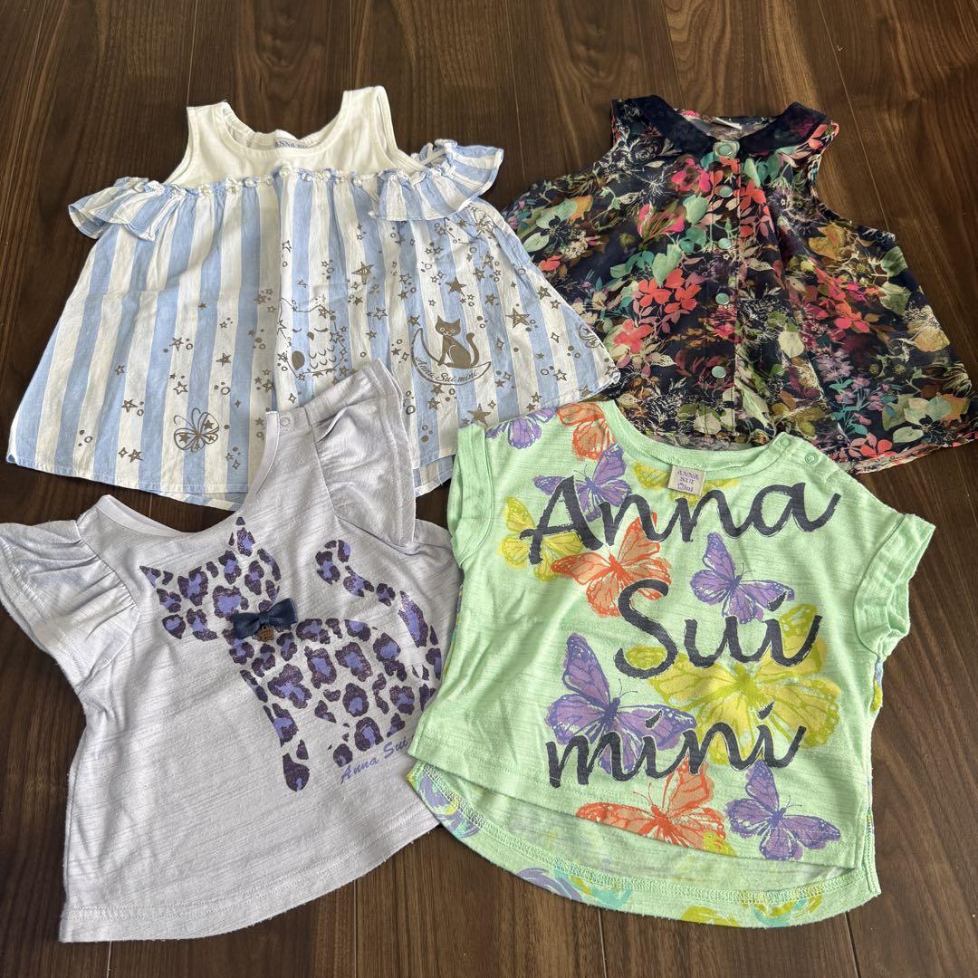 ⑤ANNA SUI MINI アナスイミニ ネコ　トップス　まとめ売り　90