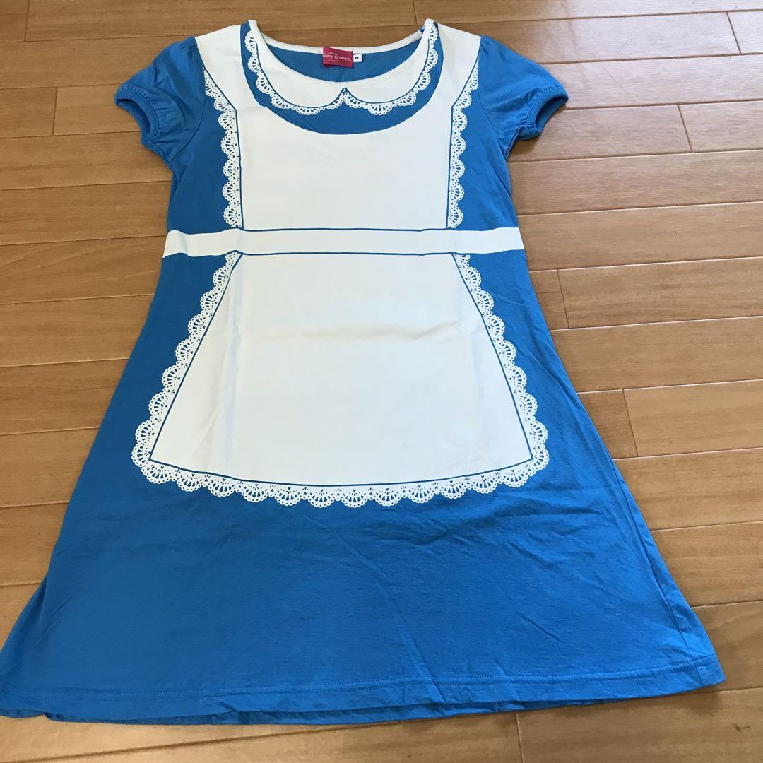ディズニーアリスのtシャツワンピース メルカリ