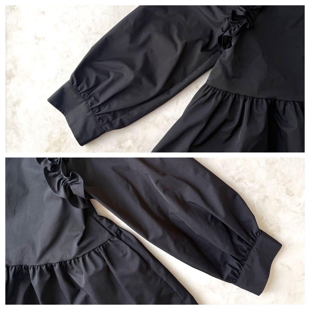美品✨Maison de Dolce 黒 フリルマウンテンパーカー ジャケット