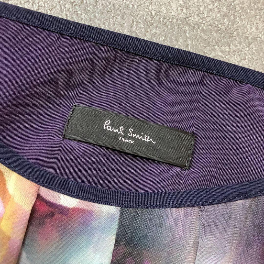 極美品 Paul Smith BLACK 総柄 花柄 キュプラ ワンピース