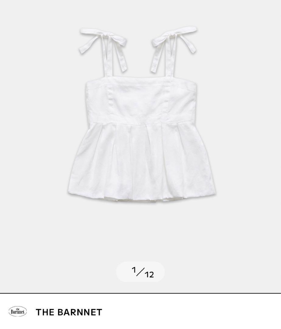 THE BARNNET / inés ribbon strap top