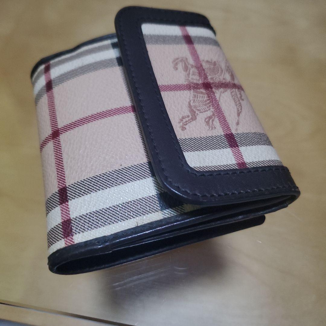かいひな様専用Burberry 二つ折り財布 ベージュ チェック柄