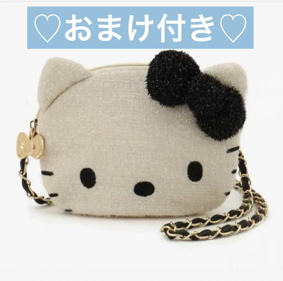 【新品未使用】【完売商品】 ハローキティコラボ もこもこショルダーbag merry jenny メリージェニー 【ハローキティコラボ】もこもこ