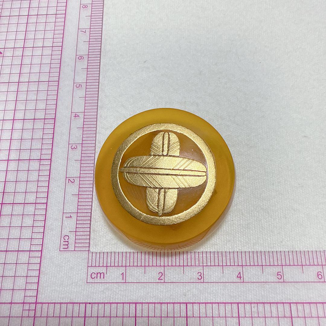 良生作 鼈甲 べつ甲 白甲 帯留め 金彩 作家モノ