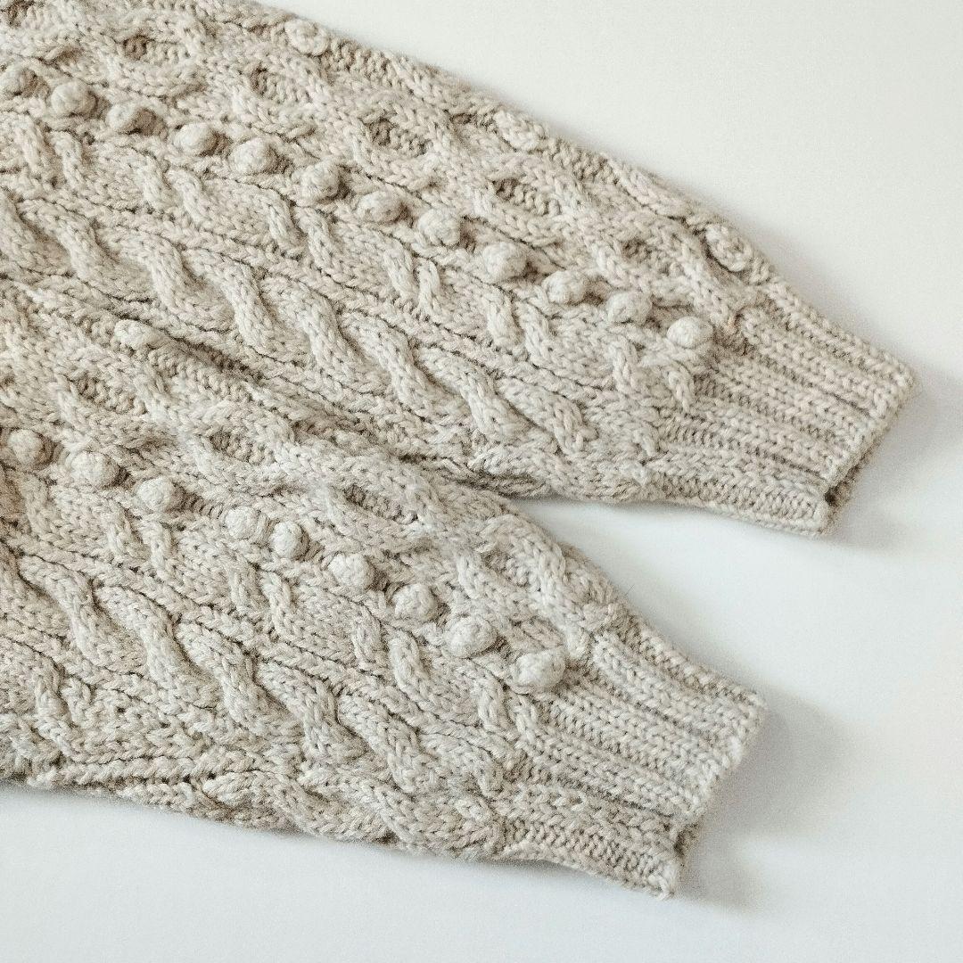 45rpm ✨️HAND MADE ケーブルニット カーディガン 45rpm ✨️HAND MADE ケーブルニット カーディガン