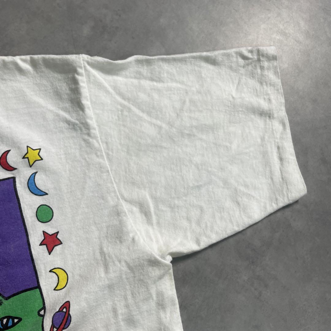 90s USA製 CAT HERD 猫 art vintage T-shirt