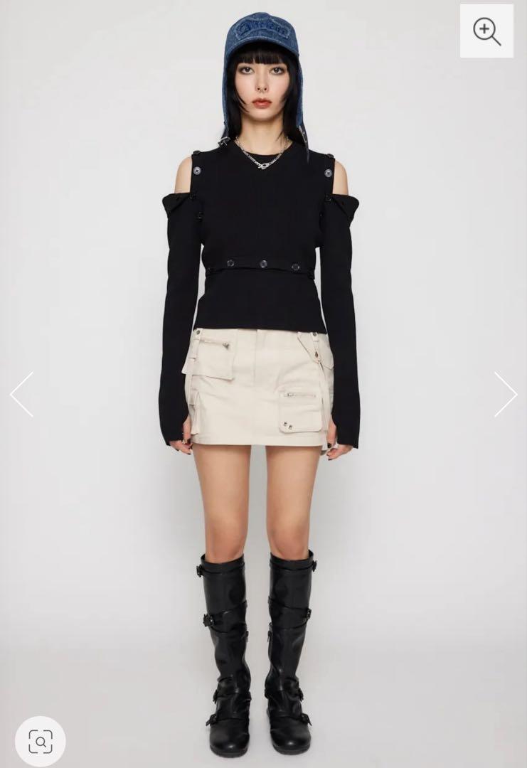 LAGUA GEM MILITARY キュロットスカート