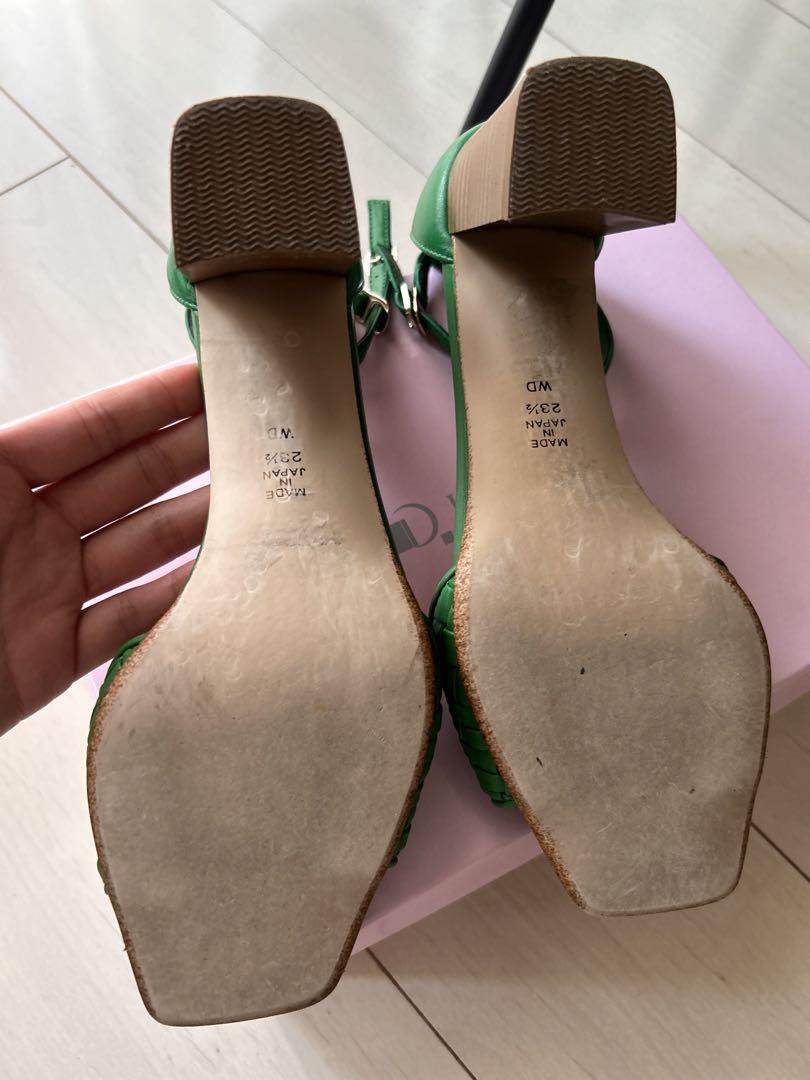 セール商品が満載 DIANA グリーン 編み込みサンダル - メルカリ 靴