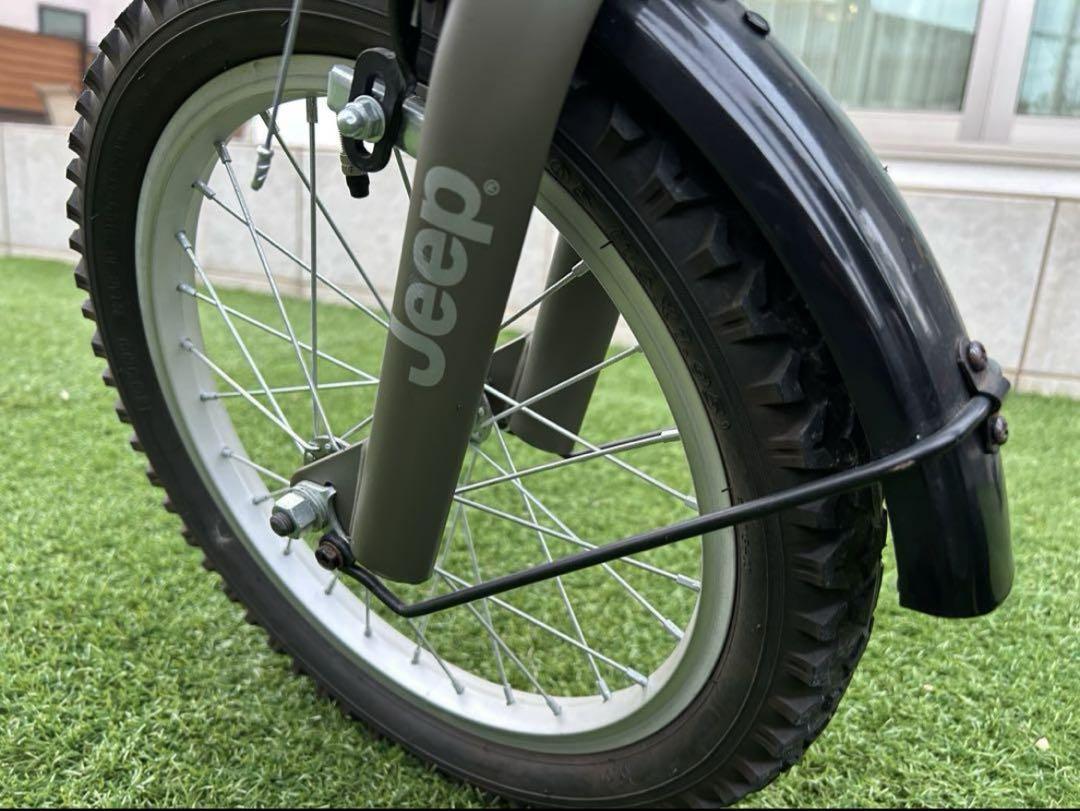 直接引き取り可　ジープ　jeep 16㌅　子供用自転車　OLIVE