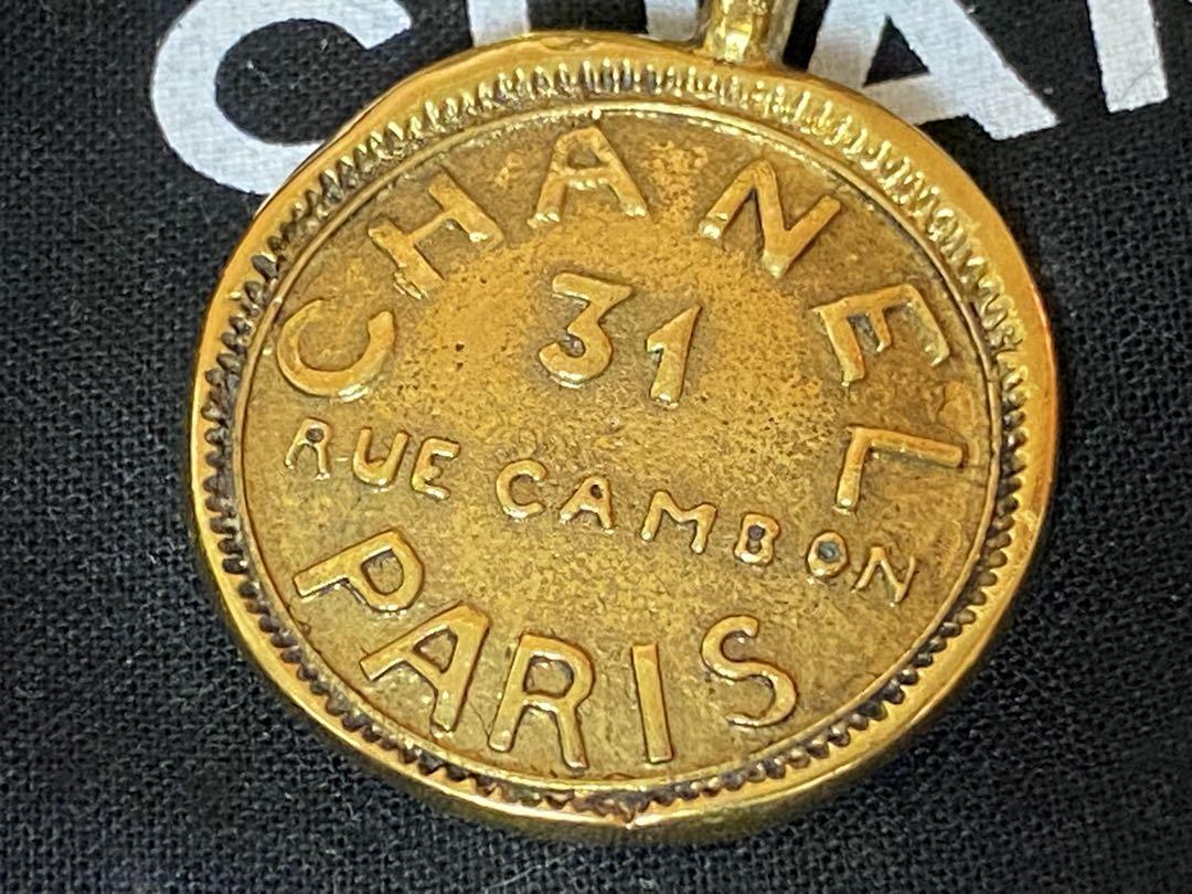 ビンテージ CHANEL 31 RUE CAMBON ゴールドコインブレスレット