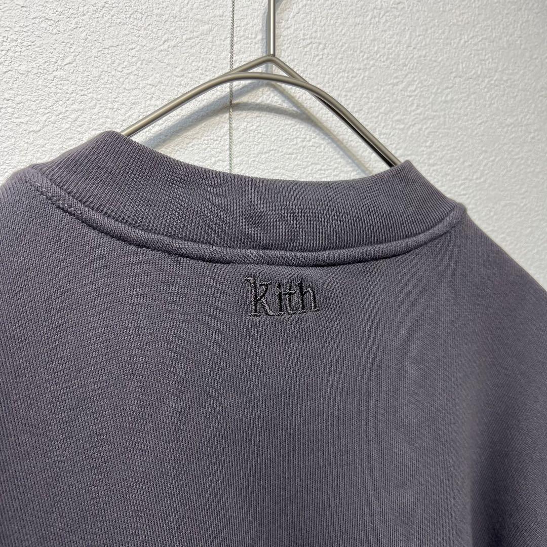大学 兄弟割引 US規格】希少 KITH 刺繍ロゴ クルーネック スウェット トップス