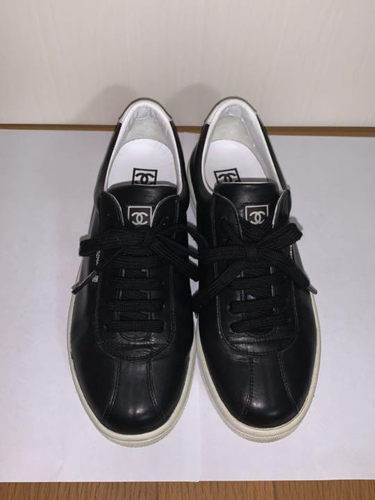 CHANEL レザー スニーカー 23cm ☆ CHANEL レザー スニーカー 23cm ☆
