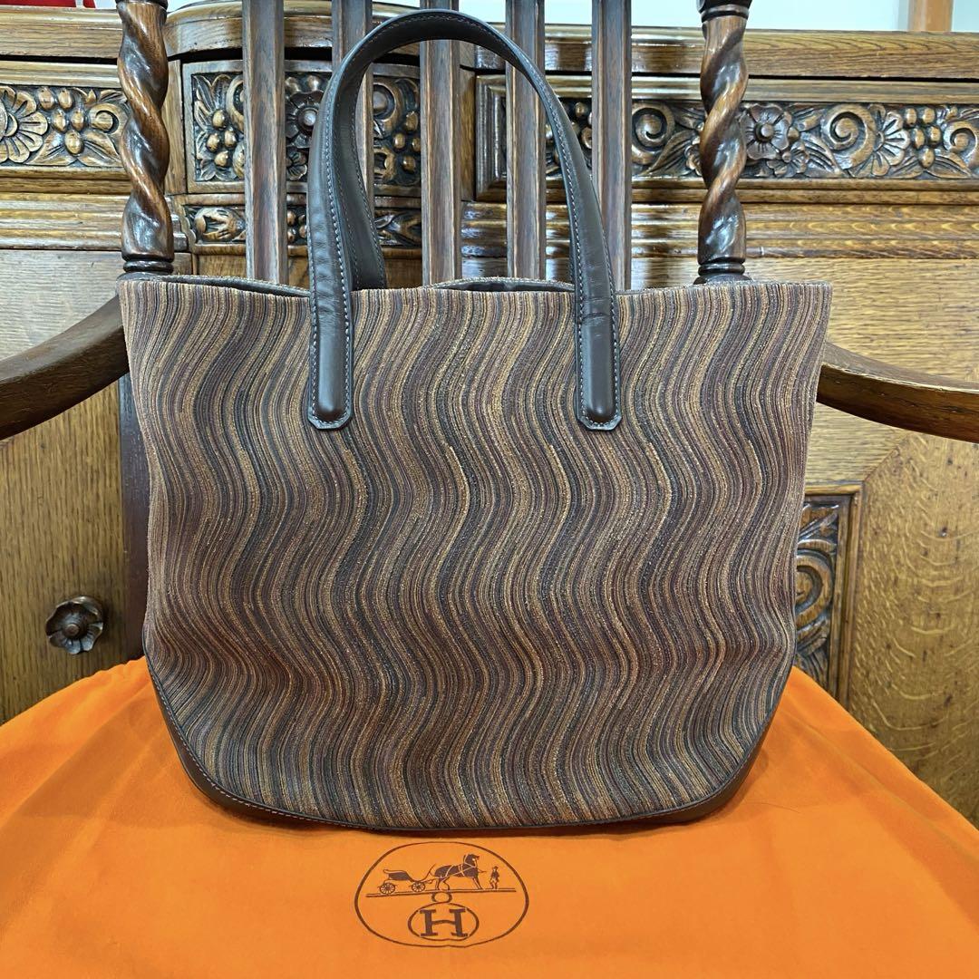 美品レア❣️HERMES ⭐️ トートバッグ カノエ ヴィブラート 保存袋付き