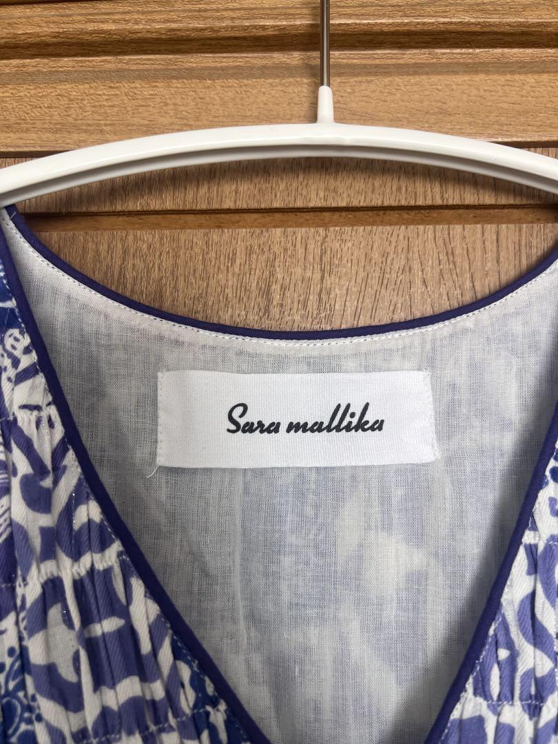 サラマリカ　Tile Pattern Shirring Dress Sサイズ
