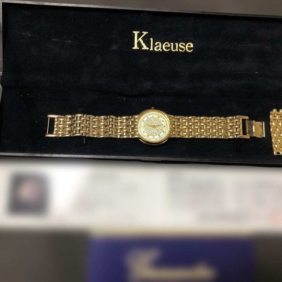 Klaeuse ゴールド ブレスレット時計