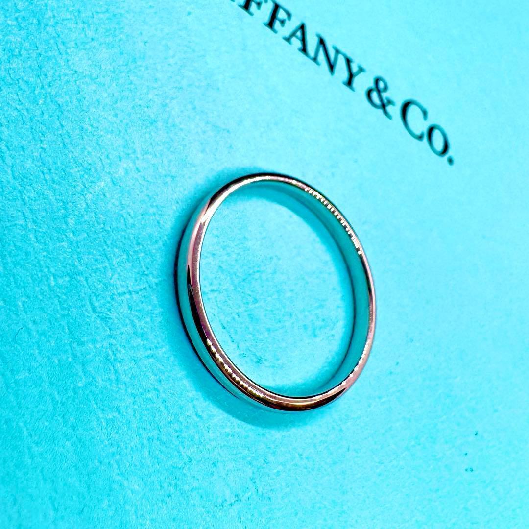TIFFANY Co. ティファニー クラシック バンドリング PT950 9号目立った傷や汚れなし