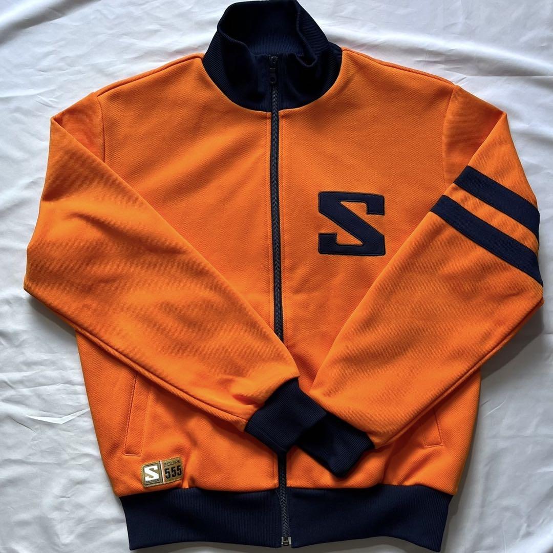 Salomon オレンジ ジャケット SALOMON × adidasトラックジャケット ジャージ オレンジ Y2K