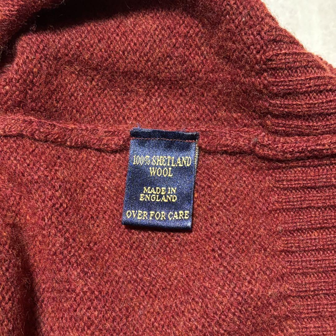 英国製 Brooks Brothers シェットランド ウール セーター ニット 古着 70s Scotland製 Brooks Brothers 上質 シェットランド