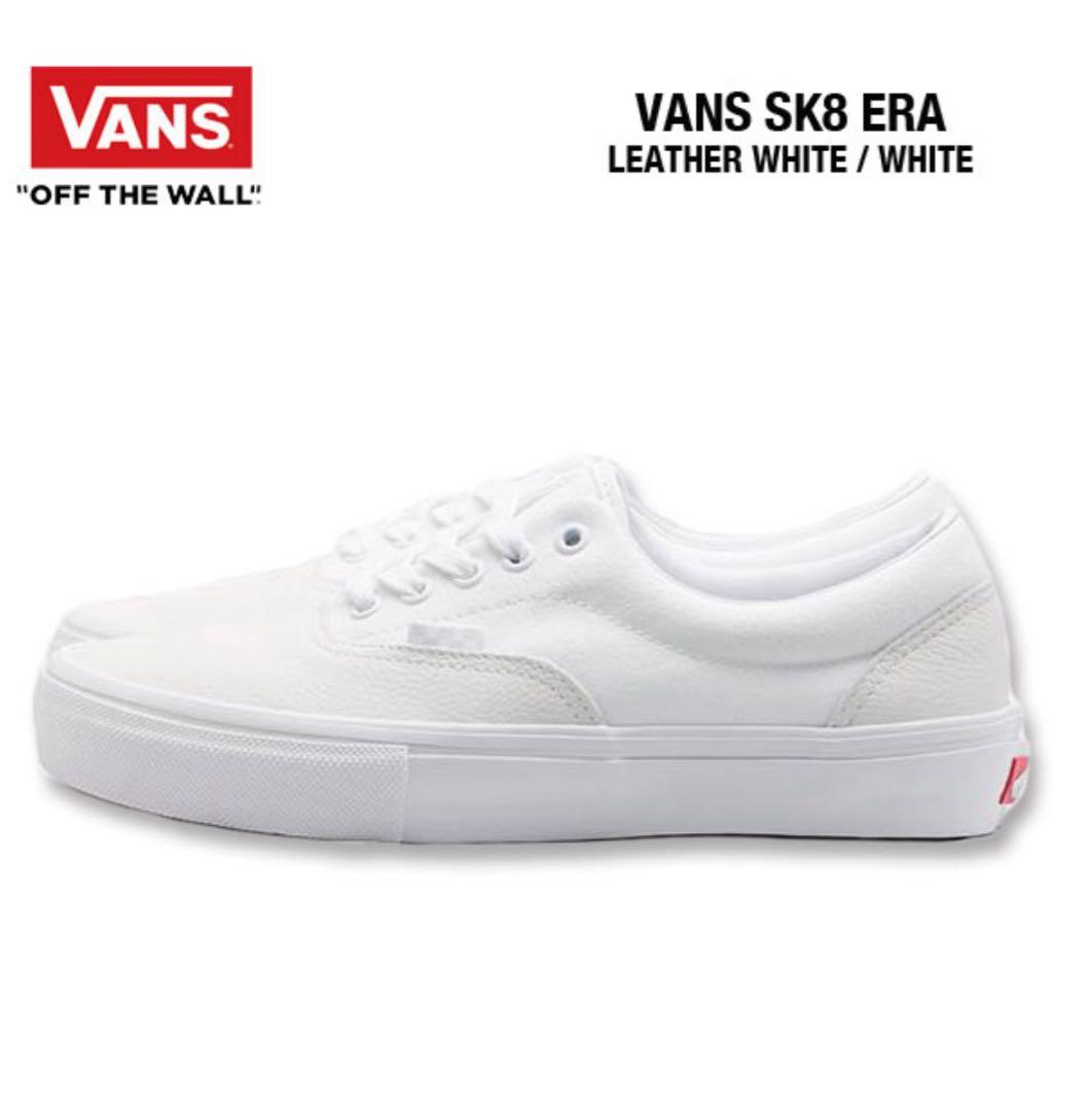 バンズ エラ レザー ホワイト USA企画 28cm28cm・VANS