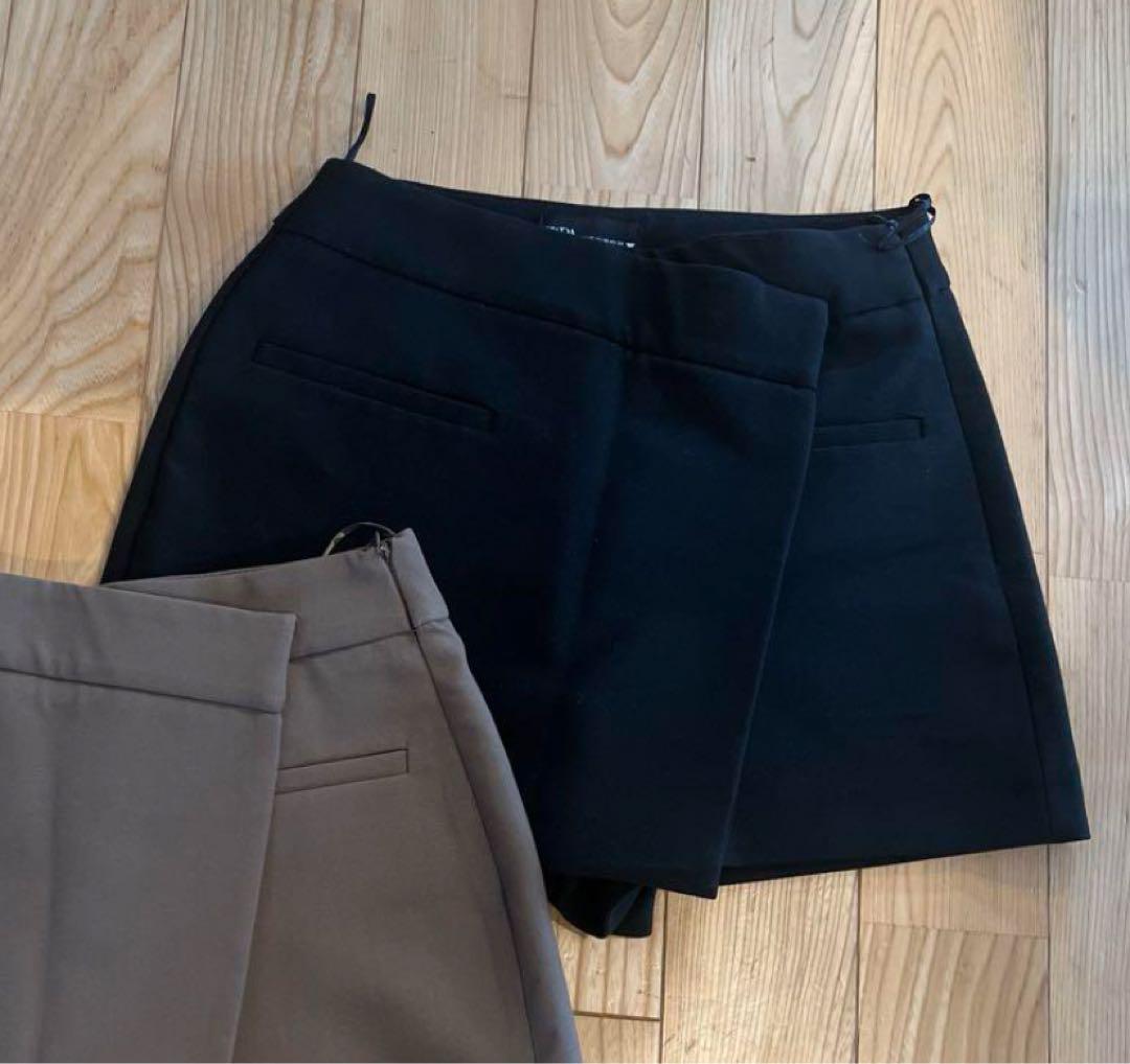 ZARA アシメントリースコート xs - メルカリ