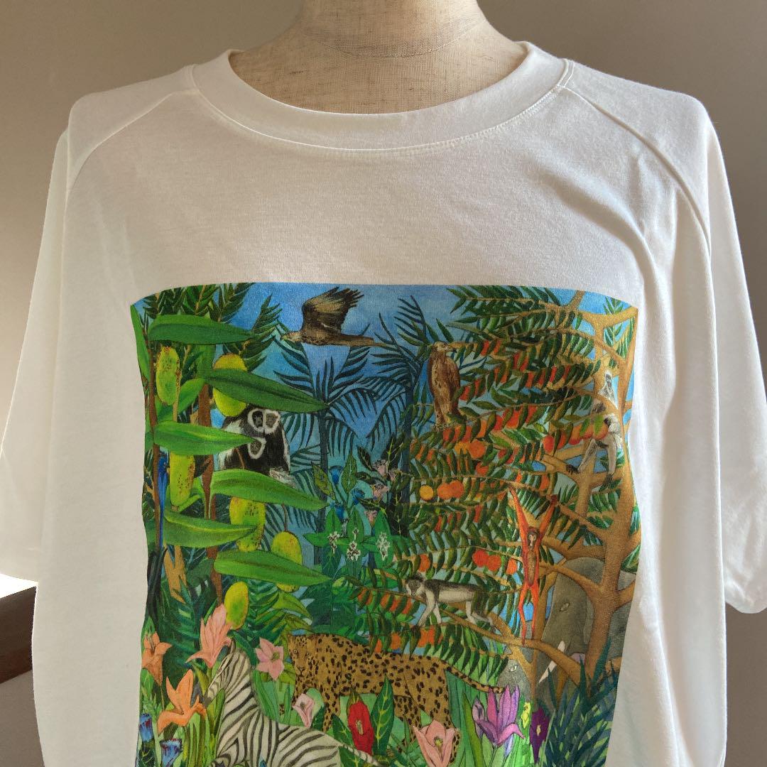ハグオーワー walk with ハグオーワー T painting Tシャツ/カットソー(半袖/袖なし) 白レディース 白 nature 高価値最安値の ハグオーワー walk with ハグオーワー T painting Tシャツ/カットソー(半袖/袖なし) 白レディース 白 nature 高価値最安値の