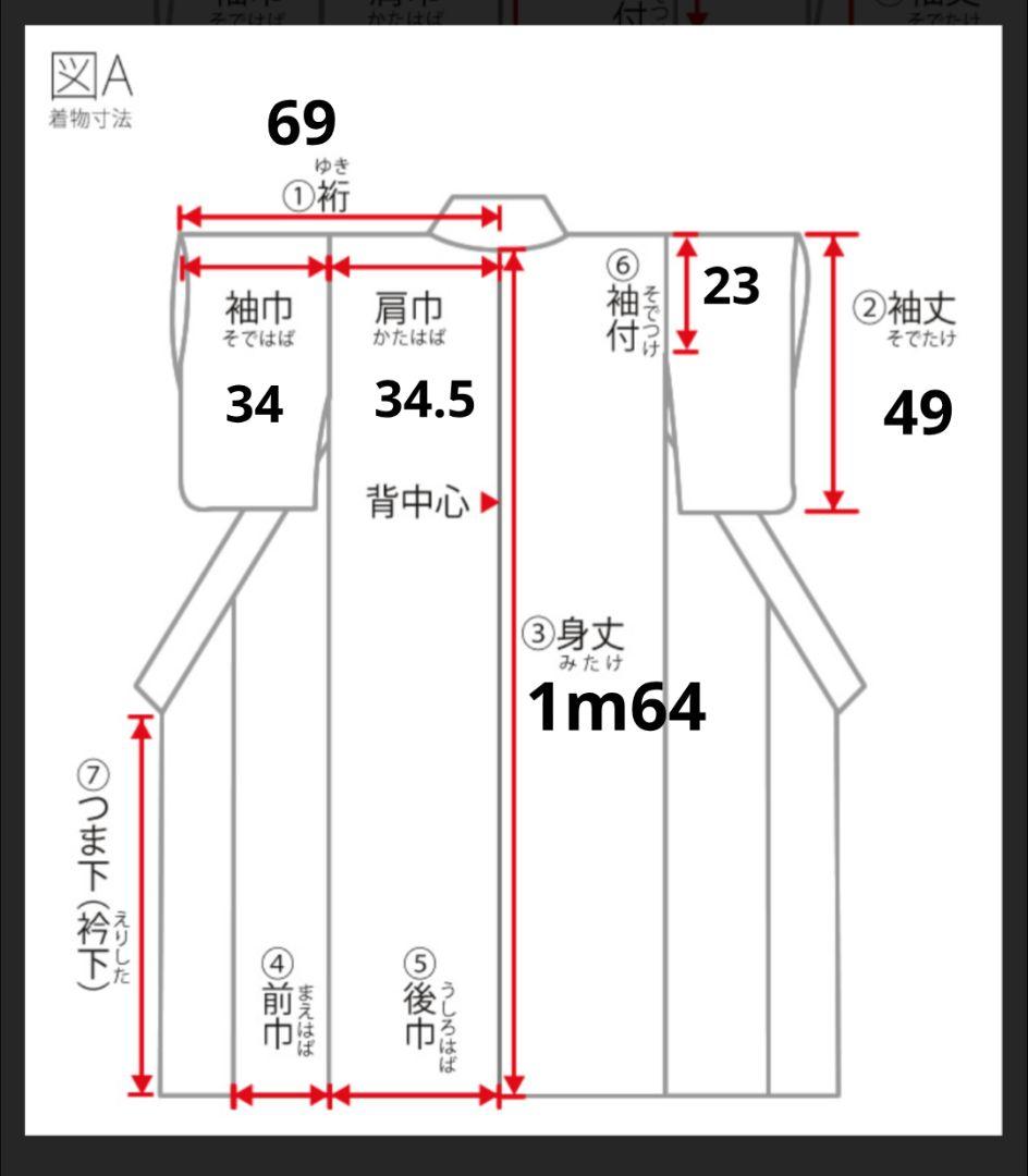 ⚜️美品⚜️ 和風館　花柄　カラー　浴衣