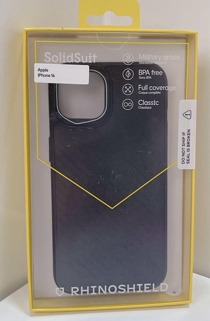 RHINOSHIELD iPhone 14 SolidSuitカーボンファイバー