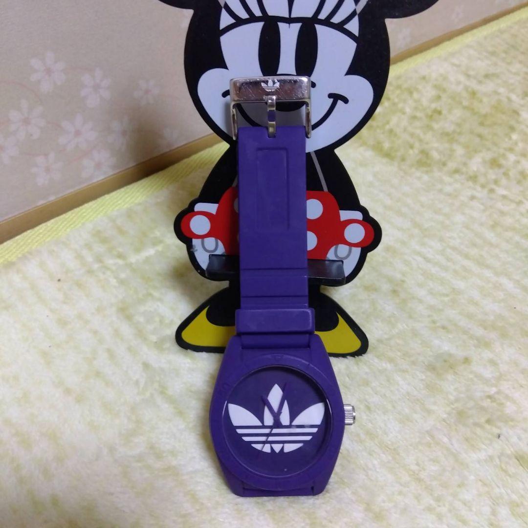 adidas ADH-6175 紫 シリコンバンド 時計