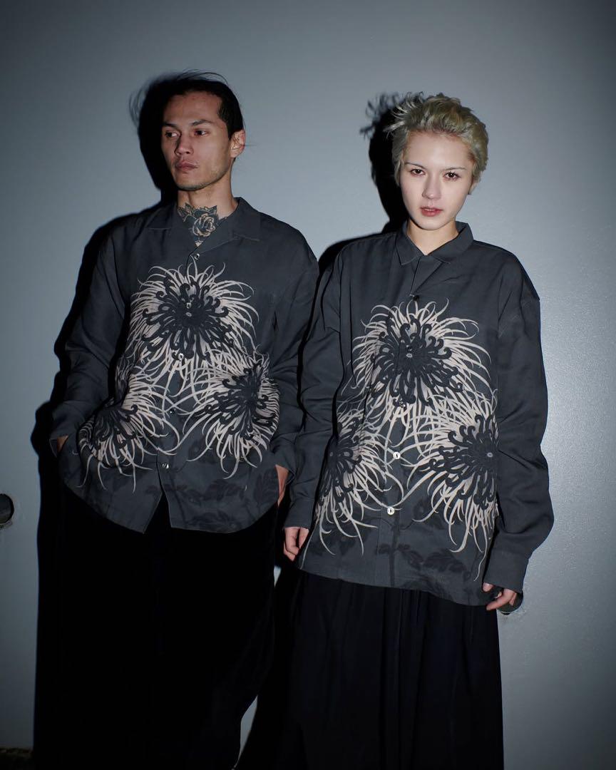 GAKKIN × BUDSPOOL 日章菊 L/S HAWAIIAN SHIRT | APHRODITEGANG
