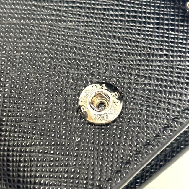 ☆未使用品☆【PRADA】プラダ サフィアーノ レザー キーケース ブラック