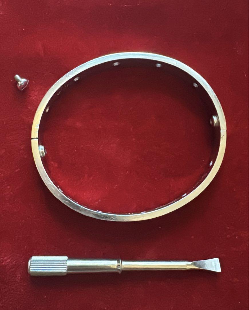 Love Bracelet ラブブレスレット 10P ダイヤ WG 18