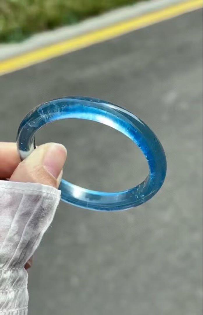 ⭐︎【天然】アクアマリン バングル 24.5g