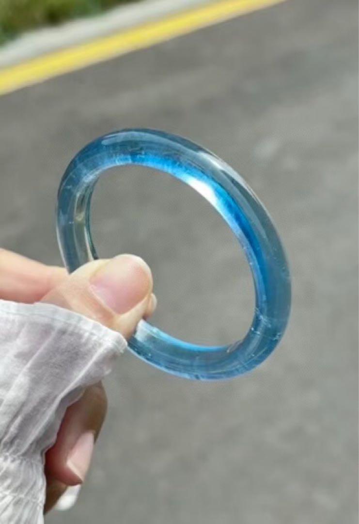 ⭐︎【天然】アクアマリン バングル 24.5g