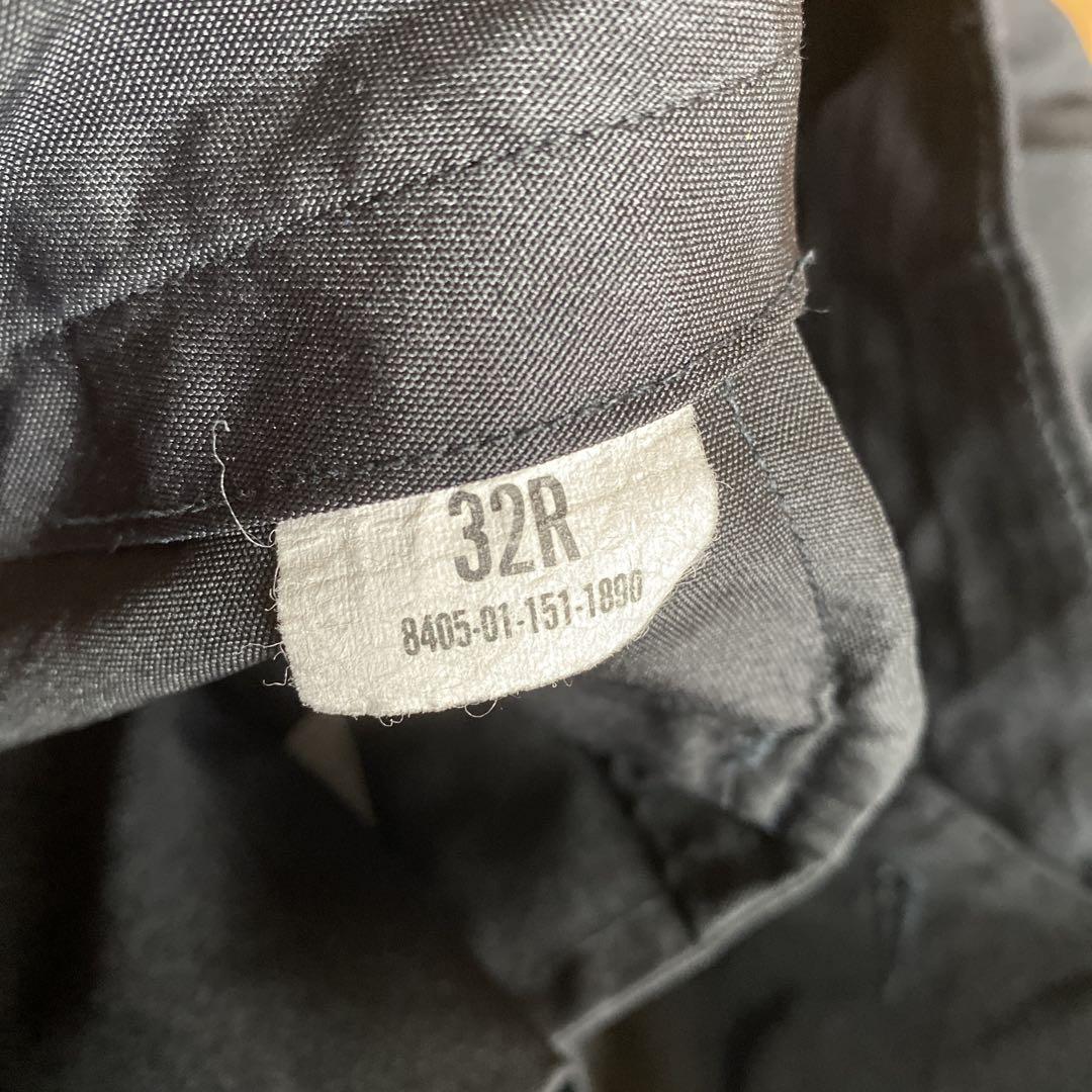 80s U.S.NAVY スラックス ドレスパンツ ブラック