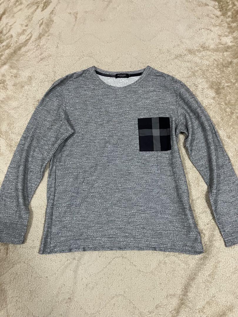 バーバリーブラックレーベルクレストブリッジ長袖Tシャツ サイズM
