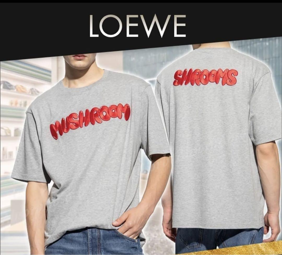 23AW NEW】LOEWE_man / ルーズフィット Tシャツ Grey トップス